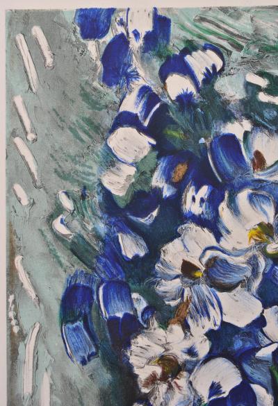 Maurice DE VLAMINCK : Les Delphiniums, Lithographie signée 2