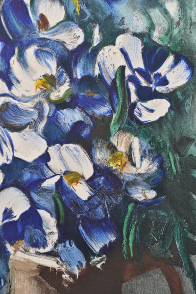 Maurice DE VLAMINCK : Les Delphiniums, Lithographie signée 2