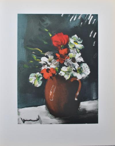 Maurice DE VLAMINCK : Les Anémones, Lithographie signée 2