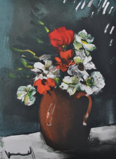 Maurice DE VLAMINCK : Les Anémones, Lithographie signée 2