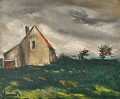 Maurice DE VLAMINCK : Vieille maison en Normandie, Lithographie signée 2