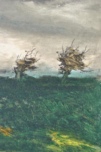 Maurice DE VLAMINCK : Vieille maison en Normandie, Lithographie signée 2