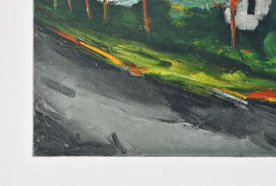 Maurice DE VLAMINCK : Beaumont sur Sarthe, Lithographie signée 2