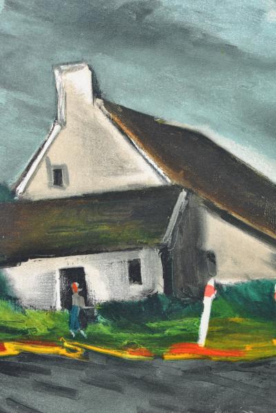 Maurice DE VLAMINCK : Beaumont sur Sarthe, Lithographie signée 2