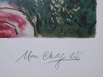 Marc CHAGALL : La femme et l’oiseau, Lithographie signée 2
