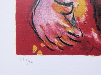 Marc CHAGALL : La femme et l’oiseau, Lithographie signée 2