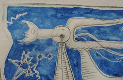 Georges BRAQUE : Voyage dans les étoiles, Héliogravure, 1950 2