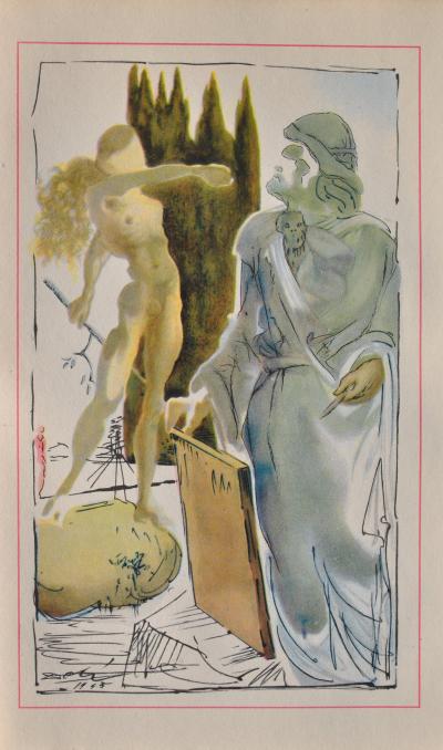 Salvador DALI : La sainte écriture, Estampe signée, 1948 2