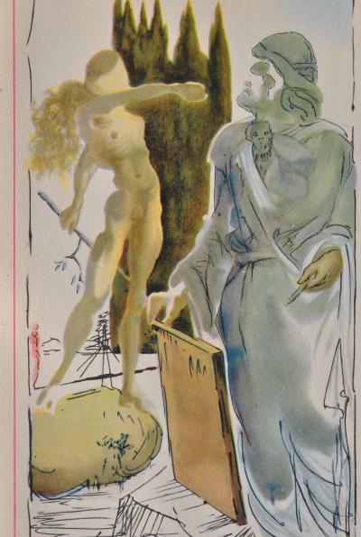 Salvador DALI : La sainte écriture, Estampe signée, 1948 2