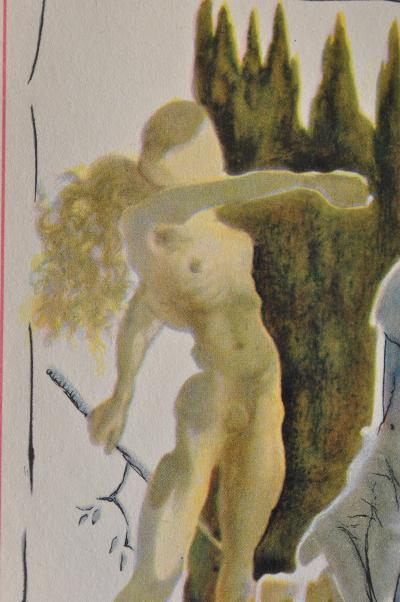 Salvador DALI : La sainte écriture, Estampe signée, 1948 2