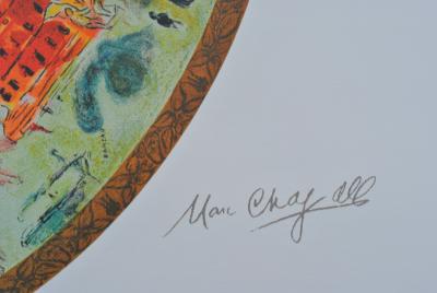 Marc CHAGALL : Plafond de l’opéra Garnier, Lithographie signée, 500ex 2