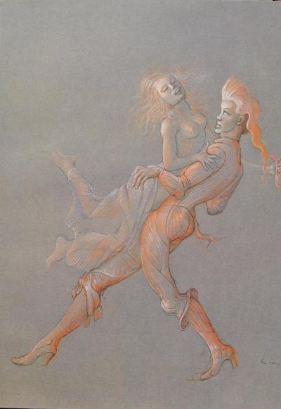 Léonor FINI : Roméo et Juliette, Héliogravure signée, 1980 2