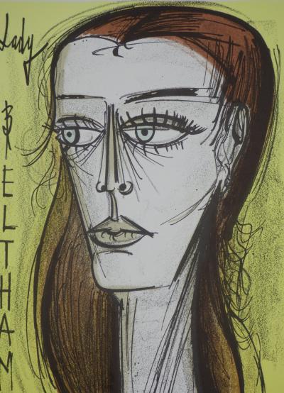 Bernard BUFFET : Lady Beltham, Lithographie originale 2