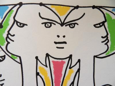Jean COCTEAU : Europe - Colère entre états, Lithographie signée 2