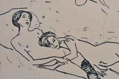 Albert MARQUET : Deux femmes nues allongées , Gravure signée 2
