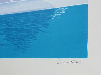 Serge LASSUS : Thalasso à Saint Malo, Lithographie originale signée 2
