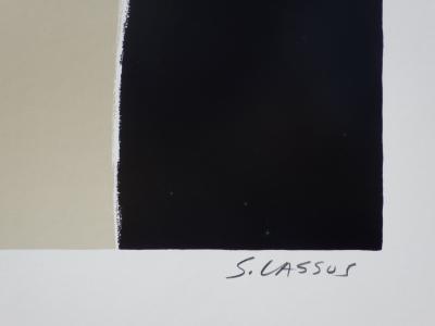 Serge LASSUS : Le bouquet blanc, Lithographie originale signée 2