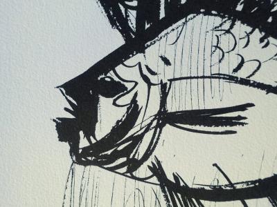 Bernard BUFFET : Le poisson, Gravure originale signée 2