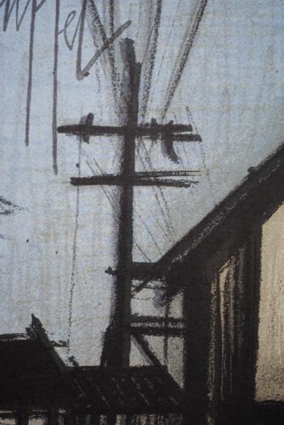 Bernard BUFFET : La route du village, Lithographie originale signée, 1967, Mourlot 2