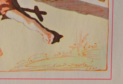 Salvador DALI : L’assassinat, Estampe signée, 1948 2