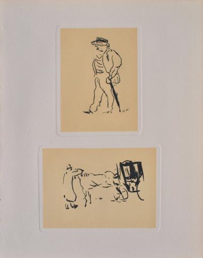 Albert MARQUET : Scènes de vie parisiennes, Gravure signée 2