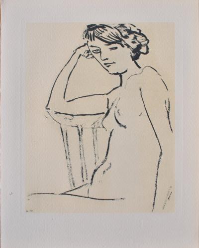 Albert MARQUET : Nu à la chaise , Gravure signée 2