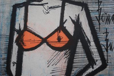 Bernard BUFFET : Le Bikini, Lithographie originale signée, 1967, Mourlot 2