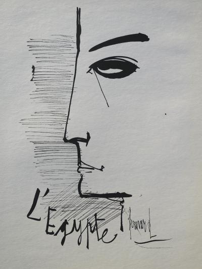 Bernard BUFFET : L’Egypte, Gravure originale signée 2