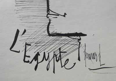Bernard BUFFET : L’Egypte, Gravure originale signée 2