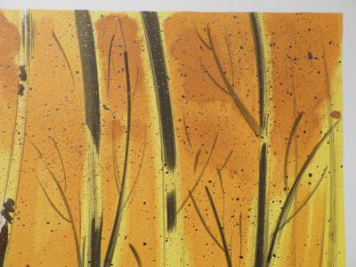 Serge LASSUS : Randonnée en automne, Lithographie originale signée 2