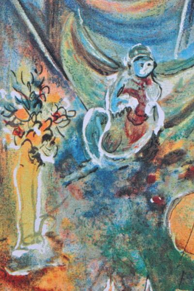 Marc CHAGALL : La mariée aux fleurs, Lithographie signée et numérotée 2