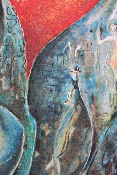 Marc CHAGALL : La mariée aux fleurs, Lithographie signée et numérotée 2