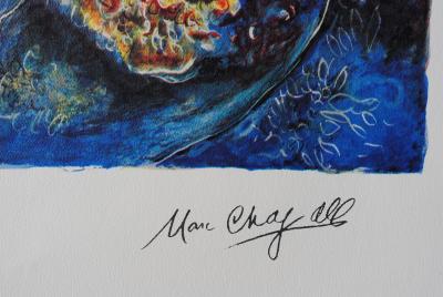 Marc CHAGALL : La mariée aux fleurs, Lithographie signée et numérotée 2