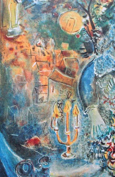 Marc CHAGALL : La mariée aux fleurs, Lithographie signée et numérotée 2