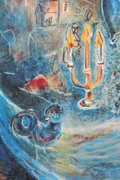 Marc CHAGALL : La mariée aux fleurs, Lithographie signée et numérotée 2