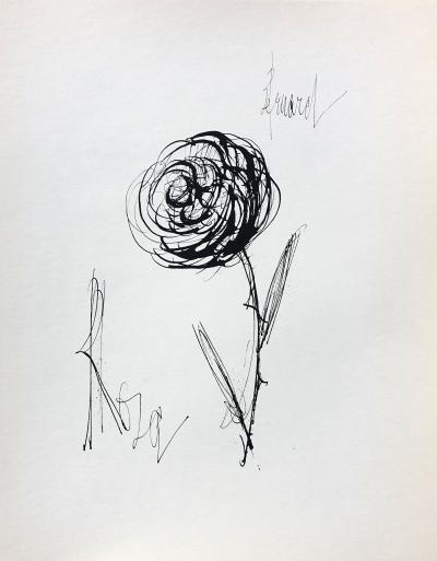 Bernard BUFFET : Rosa, Gravure originale signée