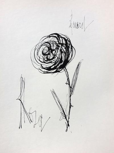 Bernard BUFFET : Rosa, Gravure originale signée 2