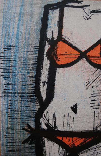 Bernard BUFFET : Le Bikini, Lithographie originale signée, 1967, Mourlot 2