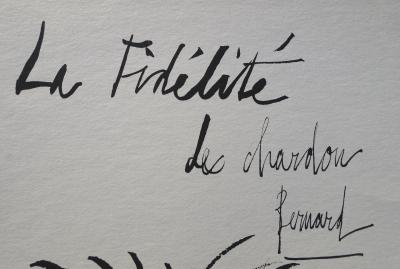 Bernard BUFFET : La fidélité du chardon, Gravure originale signée 2