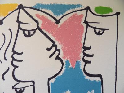 Jean COCTEAU : Europe - Tant de tensions, Lithographie signée 2