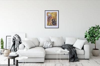 Marc CHAGALL : Moïse et le buisson ardent, Lithographie signée 2