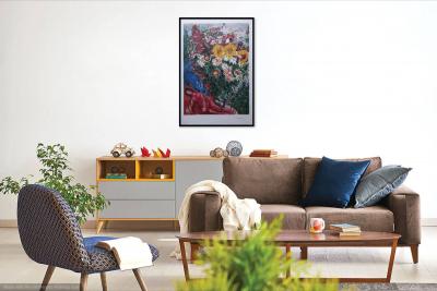 Marc CHAGALL : La femme et l’oiseau, Lithographie signée, 500ex 2