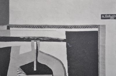 LE CORBUSIER : Penseuse monumentale et cordages, Héliogravure signée, 1938 2