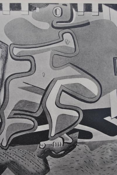 LE CORBUSIER : Figure devant une porte blanche , héliogravure, 1938 2