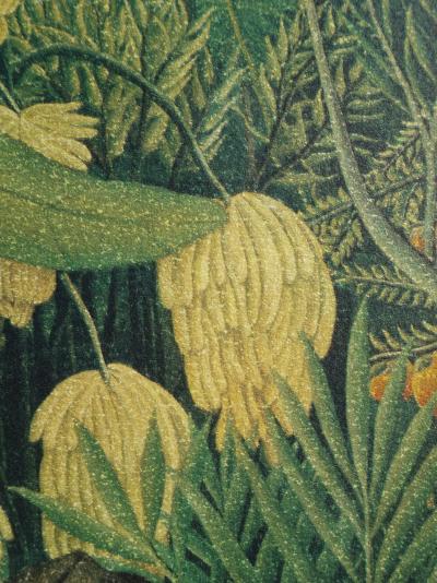 Henri ROUSSEAU (d’après)  : Tigre dévorant un buffle, Lithographie signée et numérotée, 1976 2