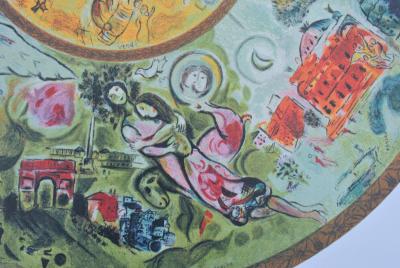 Marc CHAGALL : Plafond de l’opéra Garnier, Lithographie signée, 500ex 2