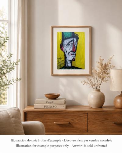 Bernard BUFFET : Jojo le Clown, Lithographie originale signée 2
