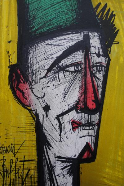 Bernard BUFFET : Jojo le Clown, Lithographie originale signée 2