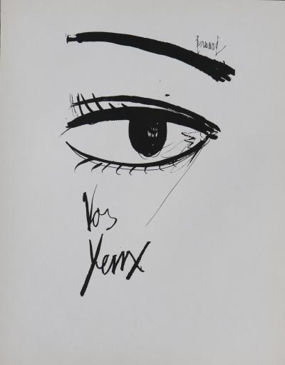 Bernard BUFFET : Vos yeux, Gravure originale signée, 1961 2