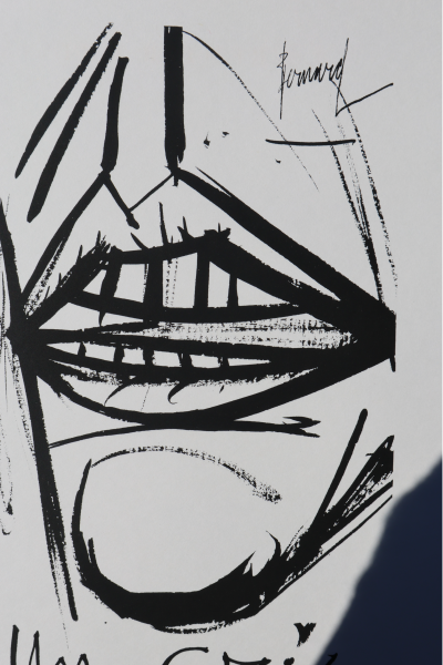 Bernard BUFFET : Un cri, Gravure originale signée 2